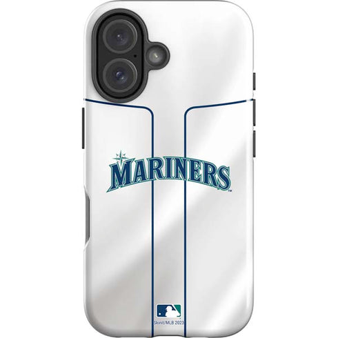 MLB Seattle Mariners Home Jersey iPhone 16 Plus Impact Case